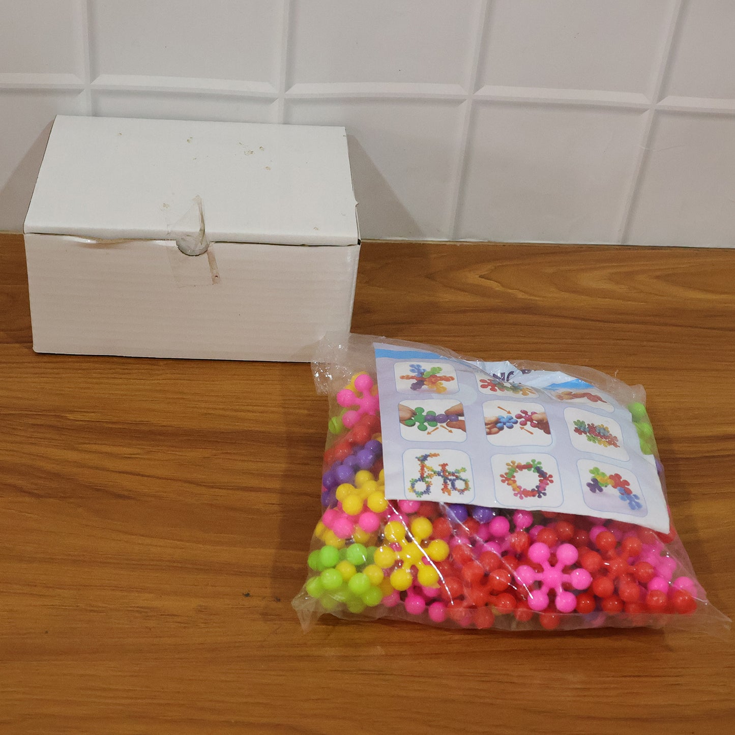 Diy Building Blocks Toy For Kids  Colourful Creative Puzzle (1 Set)