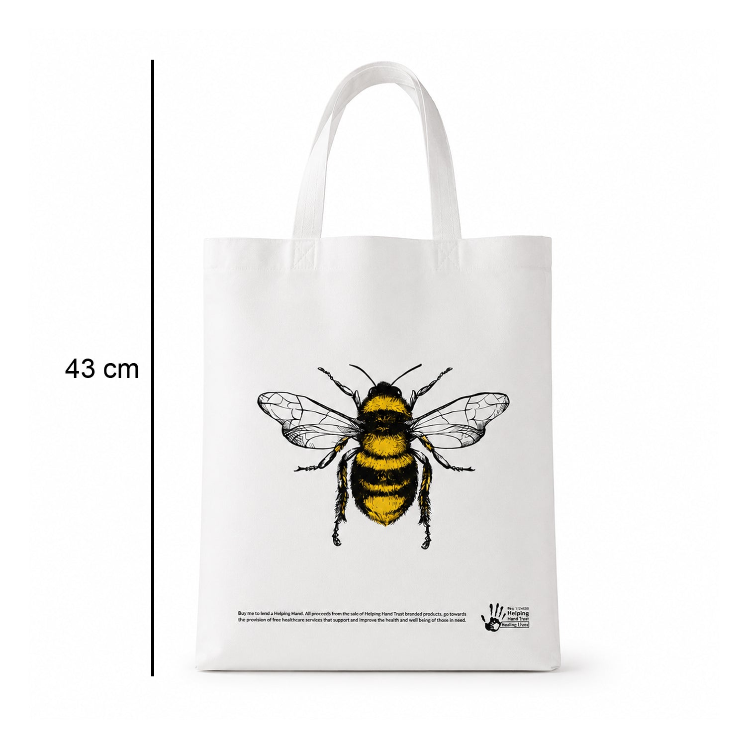 Multipurpose Carry Hand Bag With Bee Print (1 Pc)
