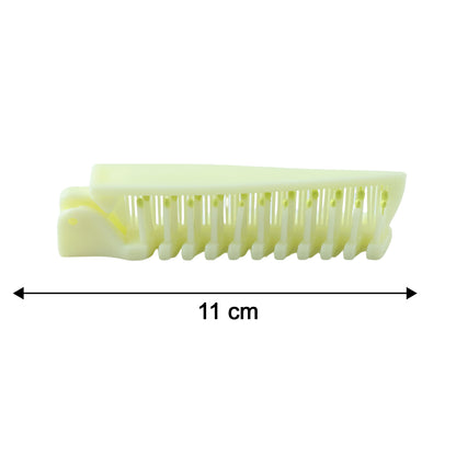 Wukusy 2-in-1 foldable hair comb with brush, compact and portable for easy hair styling and detangling.