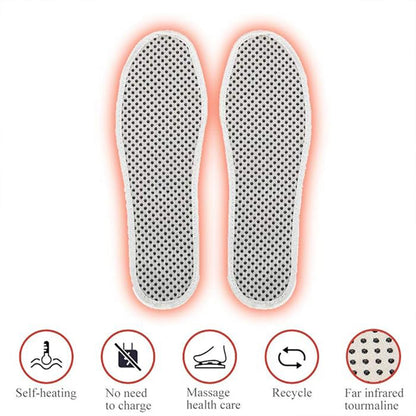 Wukusy unisex magnetic self-heating insoles for shoes, thermal insoles with tourmaline for warmth and comfort in footwear.