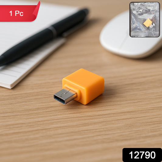 Wukusy micro USB OTG adapter in mixed colors for mobile devices, shown connected to a smartphone in the image.