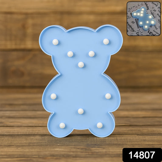 Teddy Bear Shape Led Decorative Night Light (1 Pc)