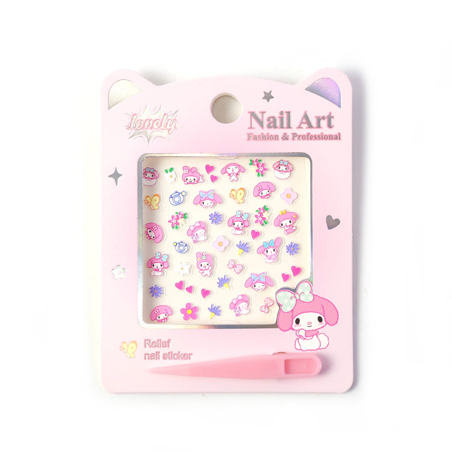 Cute Cartoon Nail Art Sticker Set (1 Set)