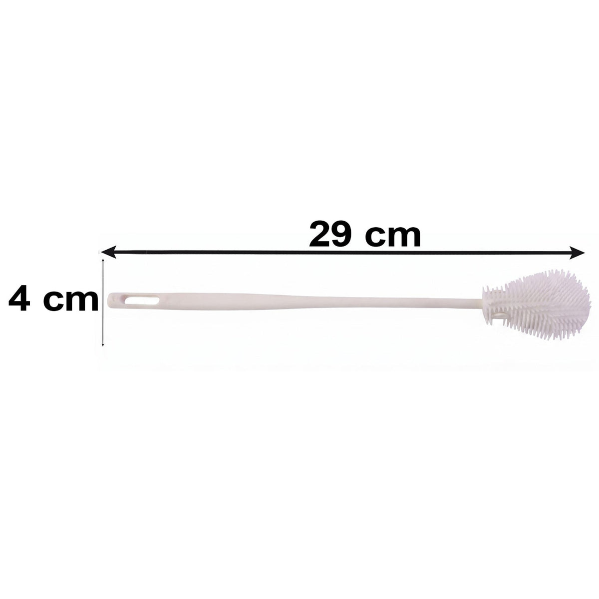 Wukusy silicone cleaning brush with flexible bristles for cups and bottles, ideal for kitchen cleaning, single piece shown.