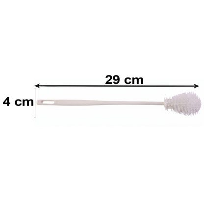 Wukusy silicone cleaning brush with flexible bristles for cups and bottles, ideal for kitchen cleaning, single piece shown.