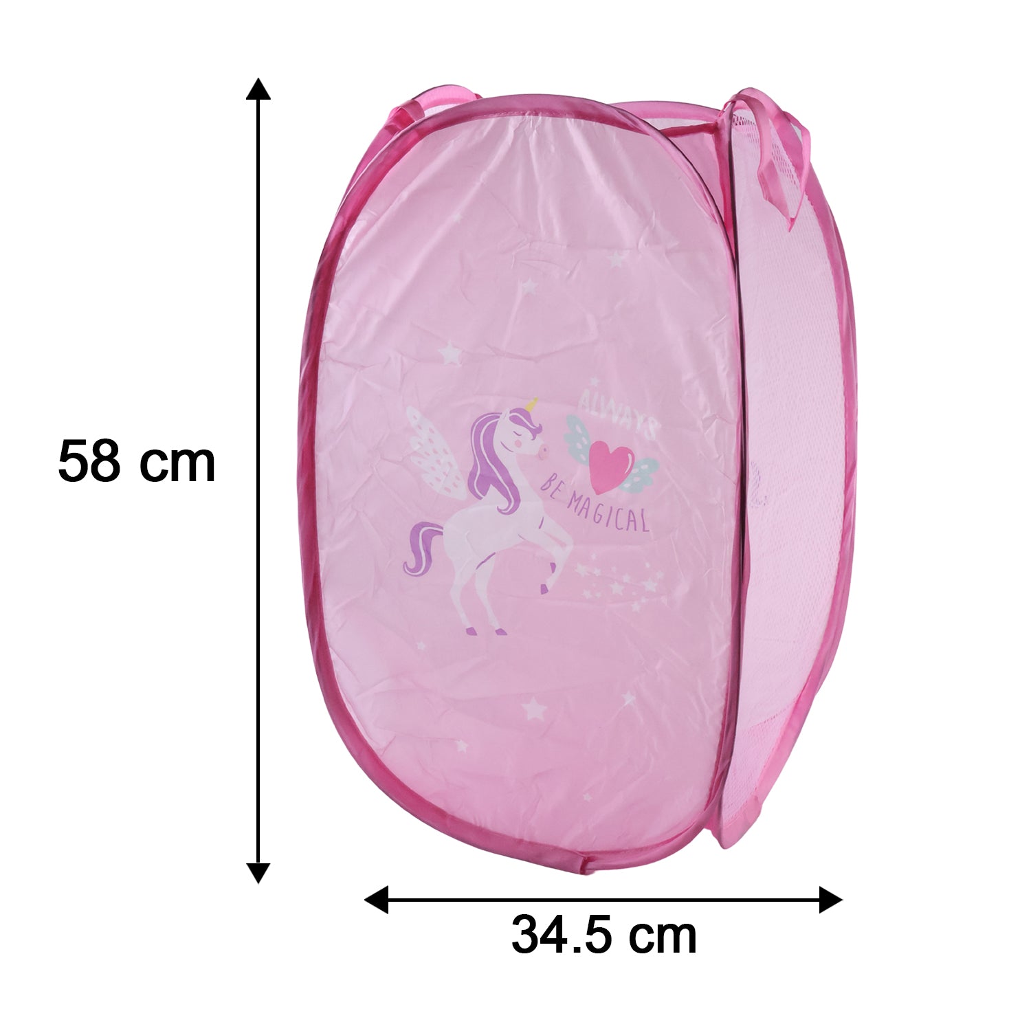 Foldable Kids Laundry Basket Unicorn Hamper Bag (1 Pc 36x36x58 Cm)