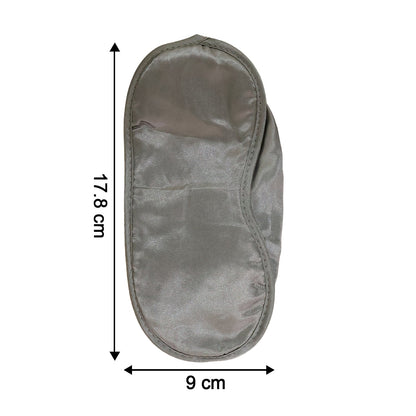 Soft Satin Sleeping Eye Mask With Elastic Strap For Travel And Relaxation (1 Pc)