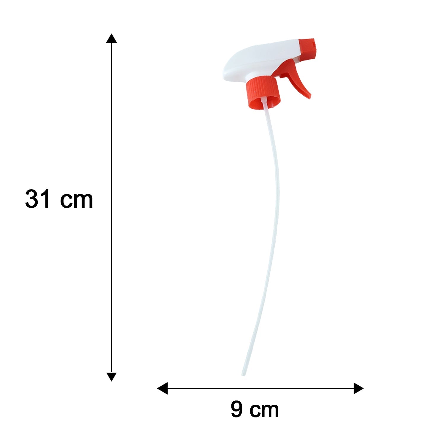 Spray Nozzle Trigger Head Red Replacement Sprayer For Bottles (1 Pc)