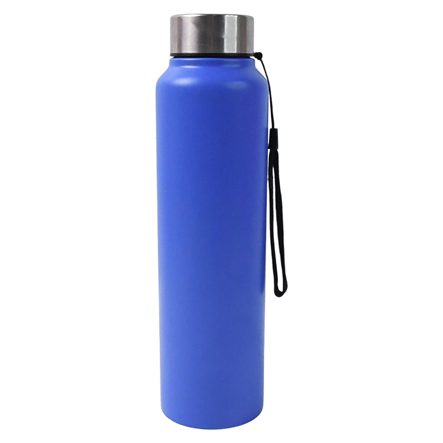 Stainless steel Wukusy water bottle, 1000 ml capacity, with a sleek design and screw-on lid, suitable for hydration on the go.