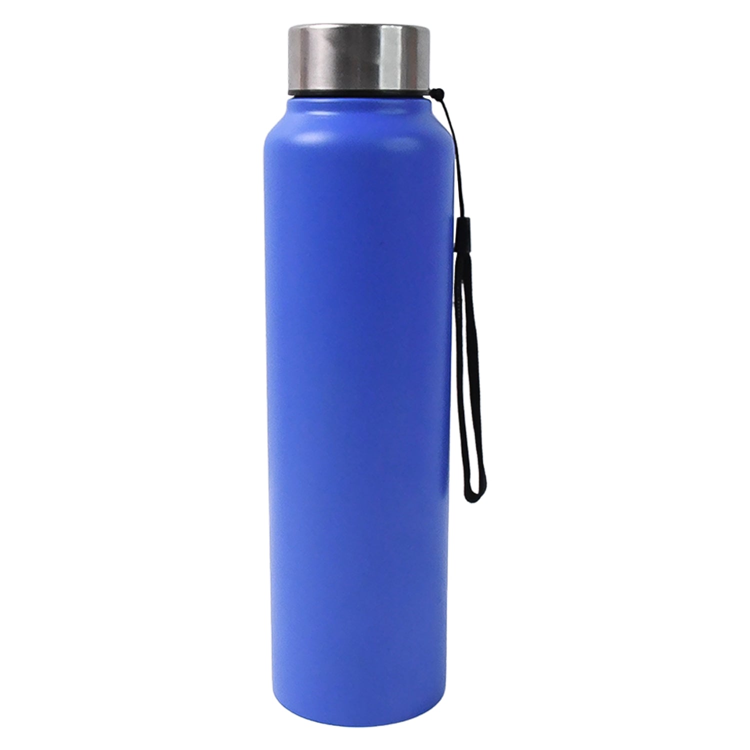 Stainless steel Wukusy water bottle, 1000 ml capacity, with a sleek design and screw-on lid, suitable for hydration on the go.