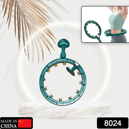 Wukusy fitness adjustable detachable hula hoop ring with smart counter for weight loss and exercise, designed for gym and home workouts.