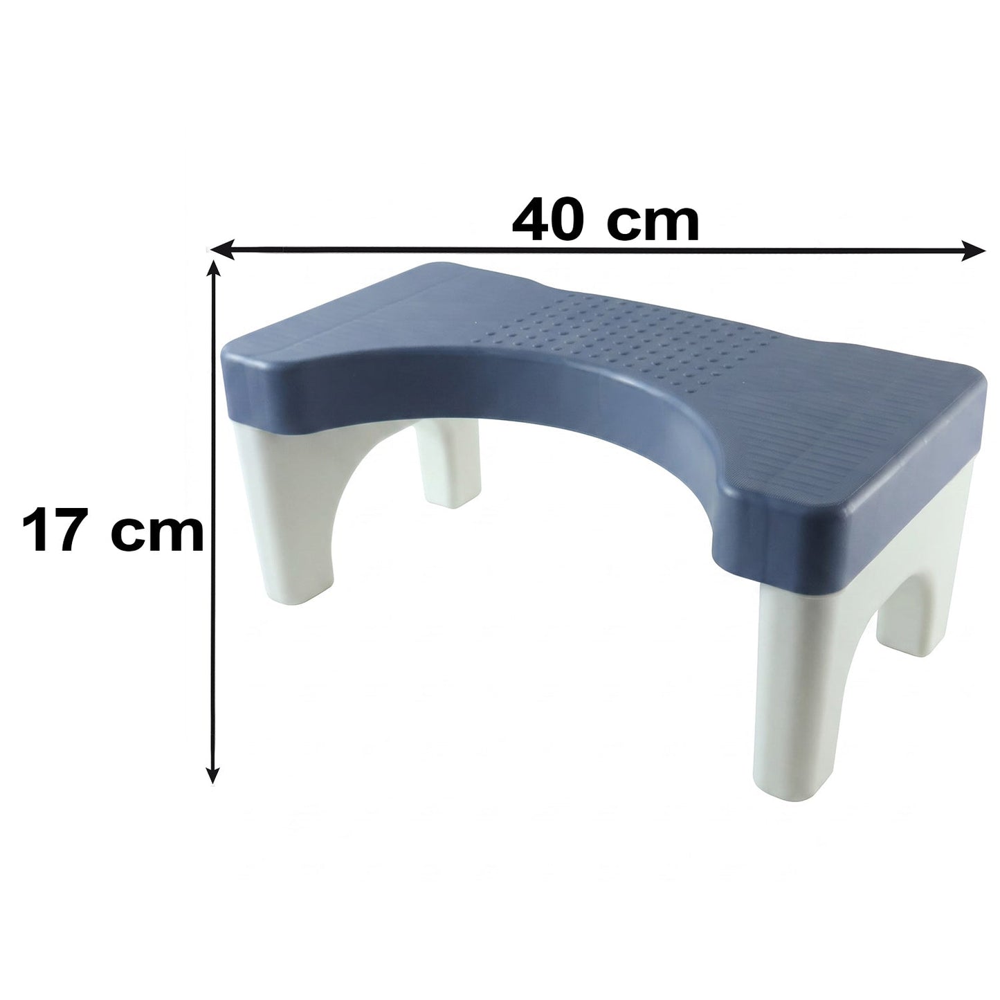 Plastic Toilet Squat Stool With Anti-slip Surface For Bathroom Comfort (1 Pc)