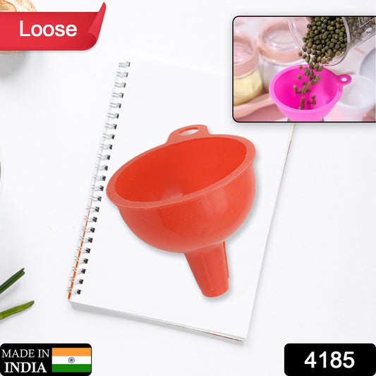 Wukusy silicone funnel for pouring oil, sauce, water, juice, and small food grains, food-grade silicone kitchen tool
