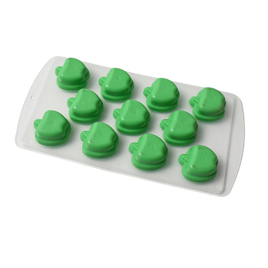 Wukusy silicone ice cube tray with multi fruit and sweet shapes for creative ice cubes in a single tray.