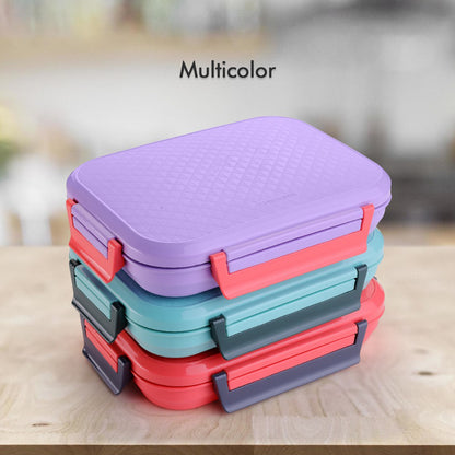 Wukusy steel lunch box with multiple compartments, ideal for office, school, or travel, featuring durable design and secure lid.