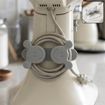 Self Adhesive Plastic Wall Hook And Cord Organizer For Kitchen Appliances (1 Pc)