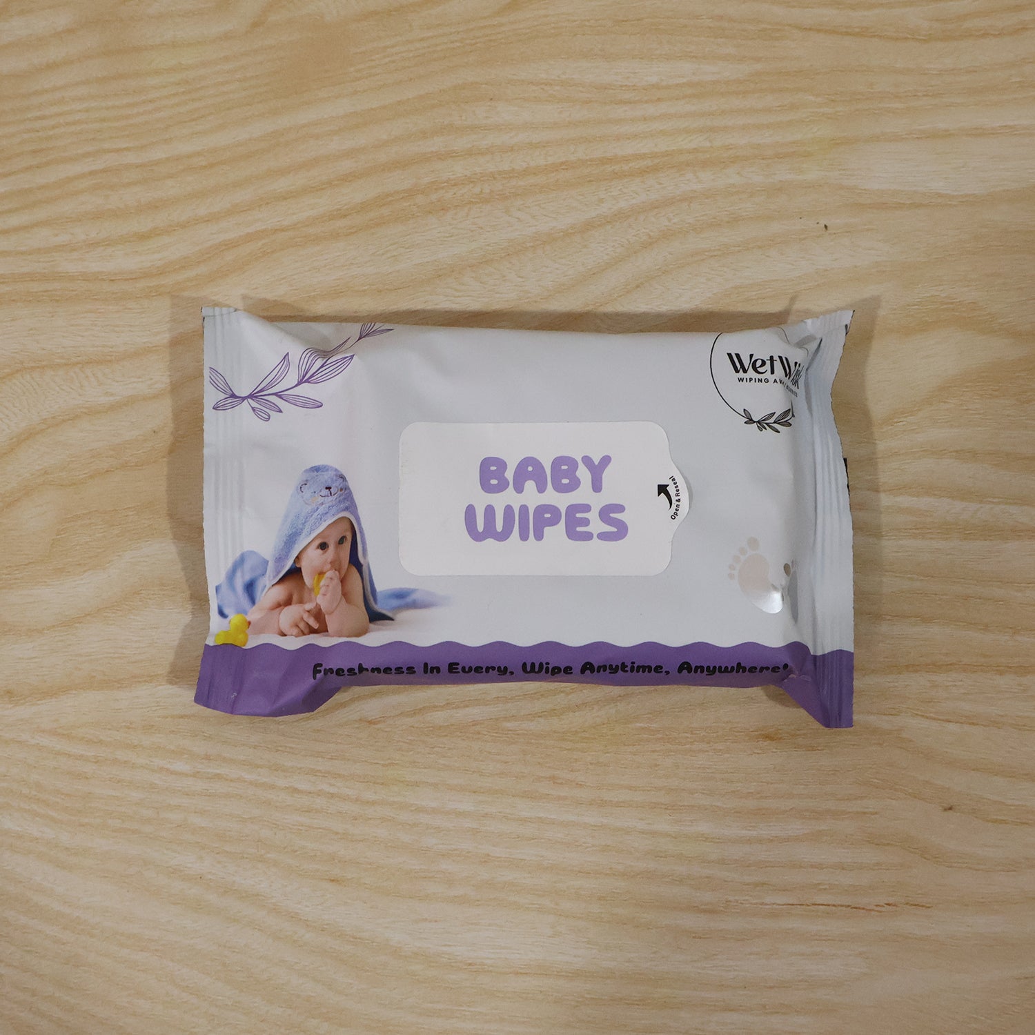 Travel Fresh Baby Wet Wipes Pack Gentle Soft Cleansing For Babies (1 Pack)