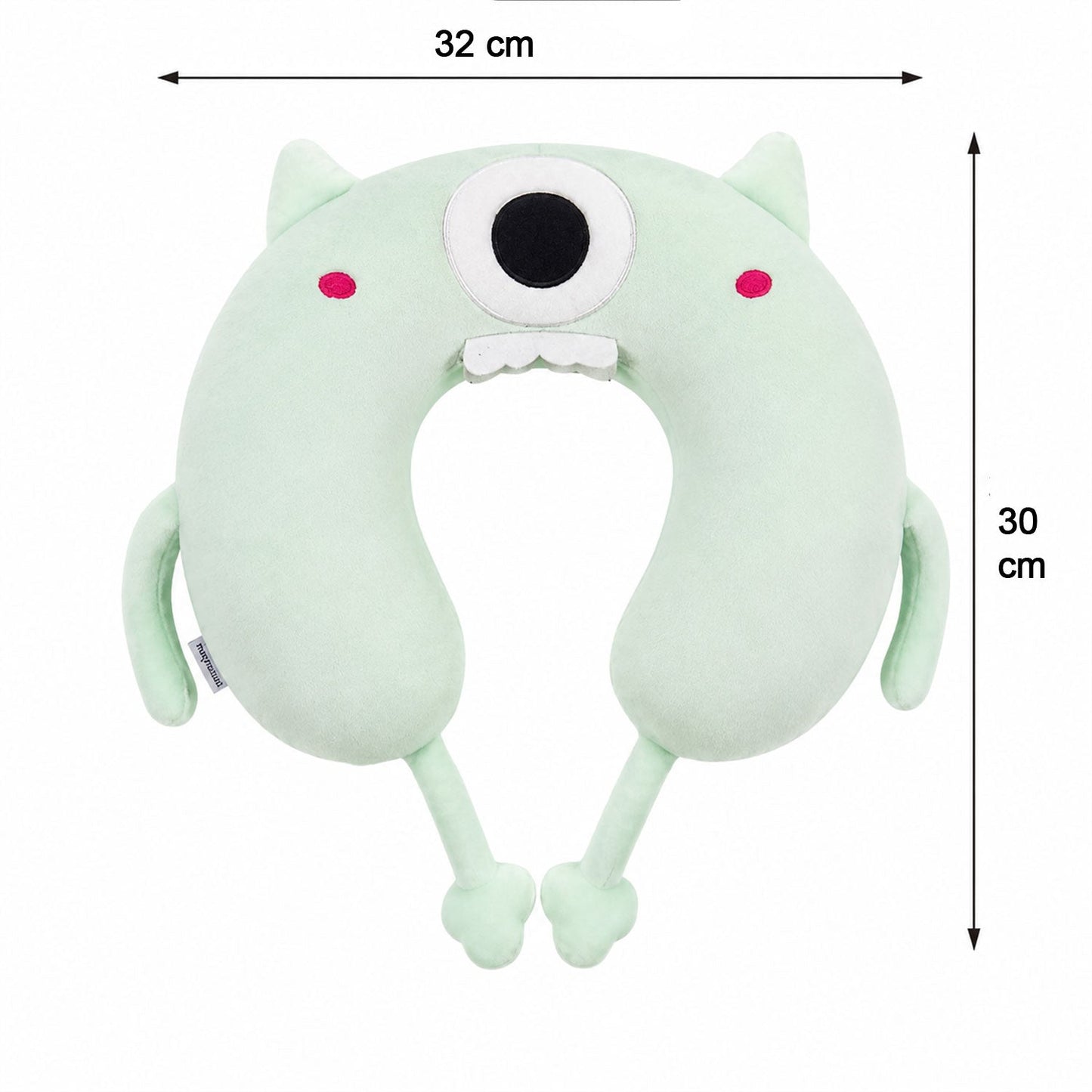 Mix Design Travel Neck Pillow U Shape Soft Head Support Cushion (1 Pc)