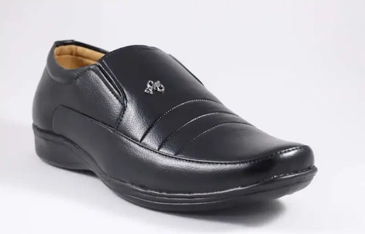 Latest Trendy Men Formal Shoes|Black Moccasin Shoes|Office Shoes For Men's & Boys-MOCCASIN02-BLK