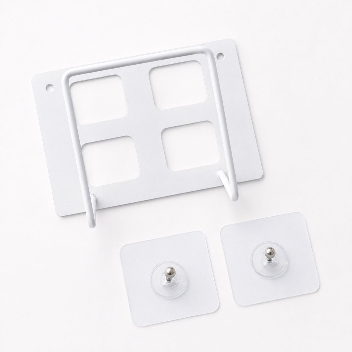 Wukusy wall mount WiFi router bracket holder stand shelf for set-top box, shown mounted on a wall with the device in place.
