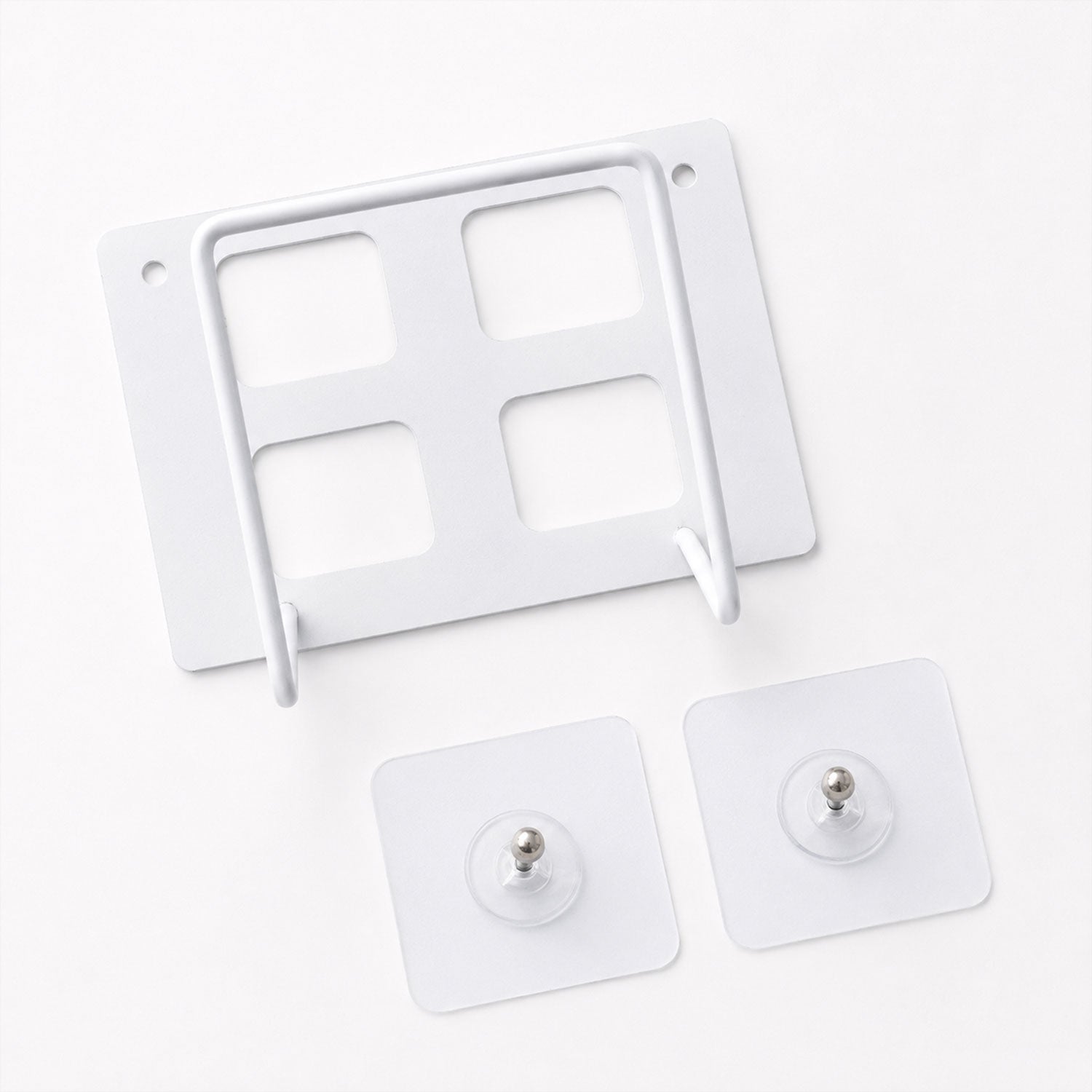 Wukusy wall mount WiFi router bracket holder stand shelf for set-top box, shown mounted on a wall with the device in place.