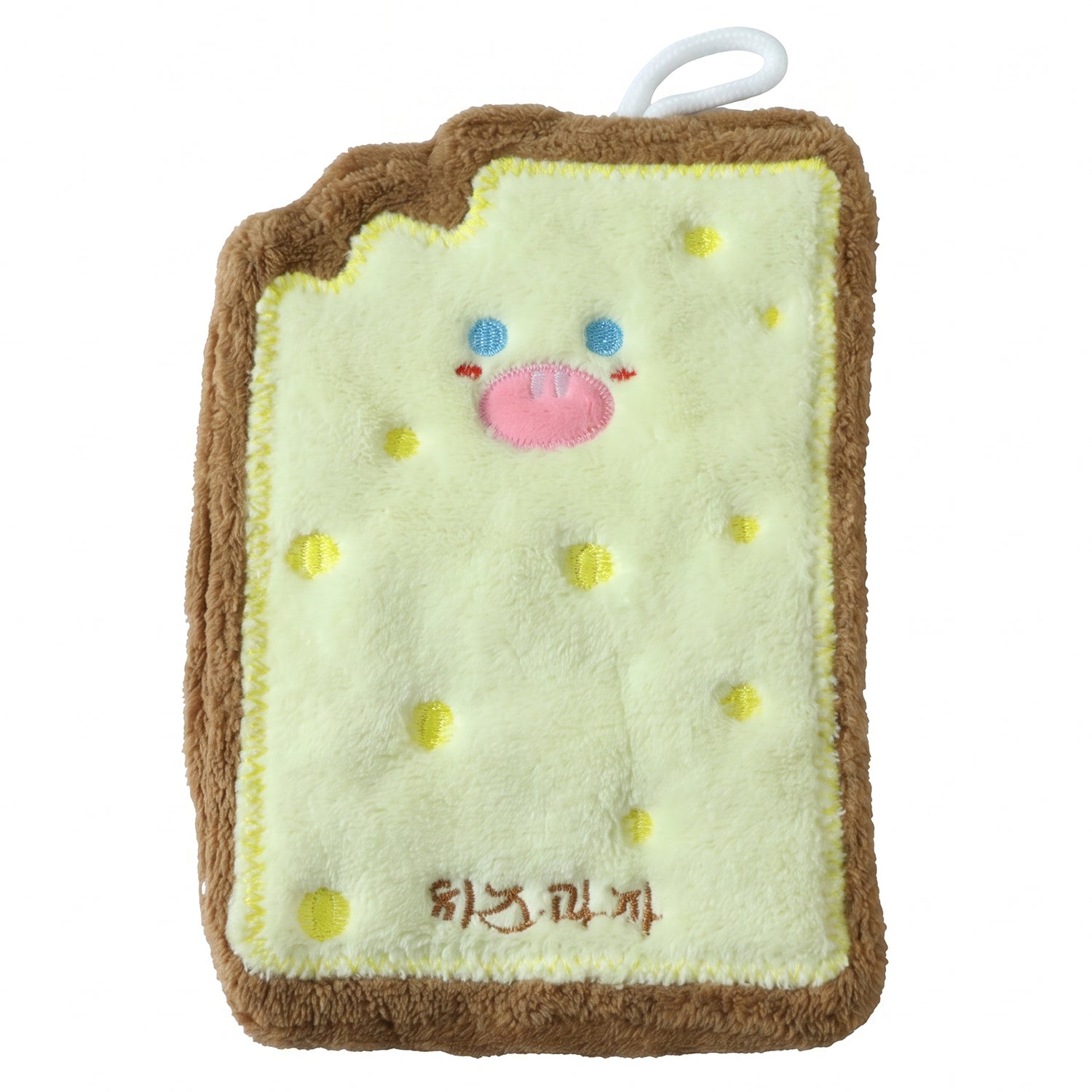 Cartoon Cheese Toast Microfiber Hanging Hand Towel Quick Dry Cloth (1 Pc)