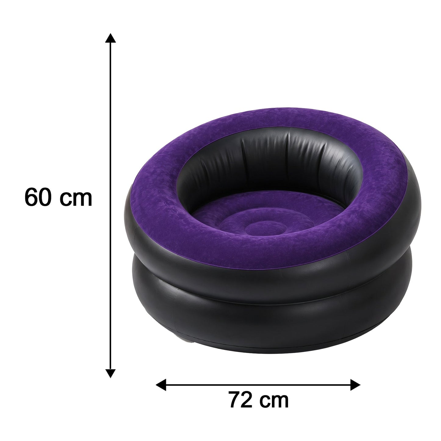 Inflatable Sofa Bed Chair With Foot Pump For Indoor And Outdoor Relaxation (1 Pc)