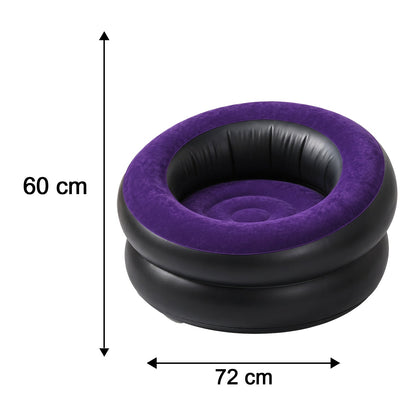 Inflatable Sofa Bed Chair With Foot Pump For Indoor And Outdoor Relaxation (1 Pc)