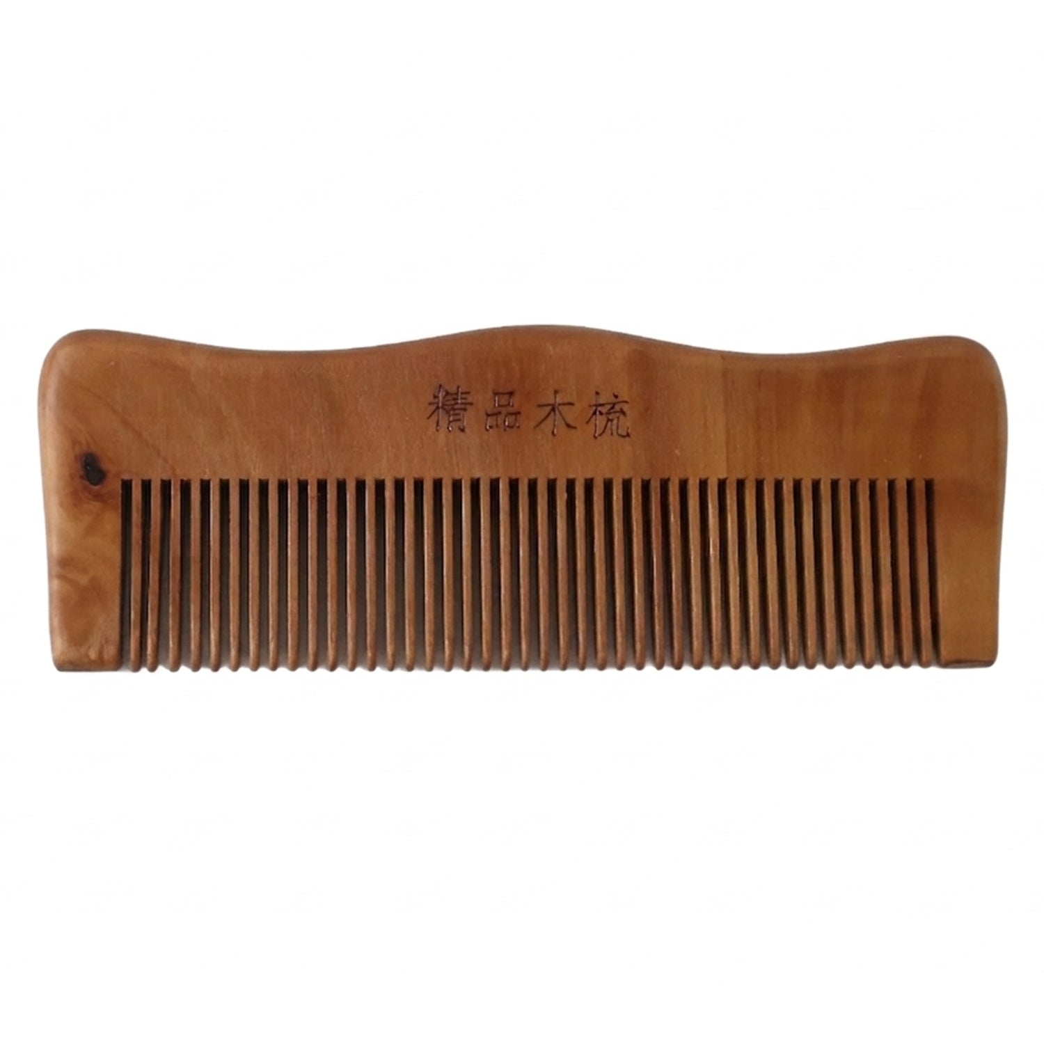 Natural Wooden Hair Comb With Fine Teeth Anti Static For Men And Women (1 Pc)