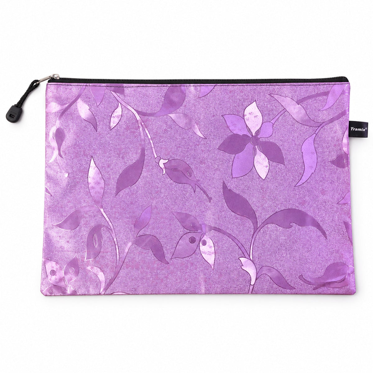 Wukusy zippered travel organizer bag for toiletries and accessories, 38x26.5 cm, with multiple compartments for travel convenience.