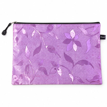 Wukusy zippered travel organizer bag for toiletries and accessories, 38x26.5 cm, with multiple compartments for travel convenience.