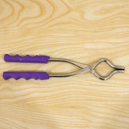 Wukusy stainless steel Sansi pakkad with plastic grip, 26 cm kitchen tool for cooking and food handling.