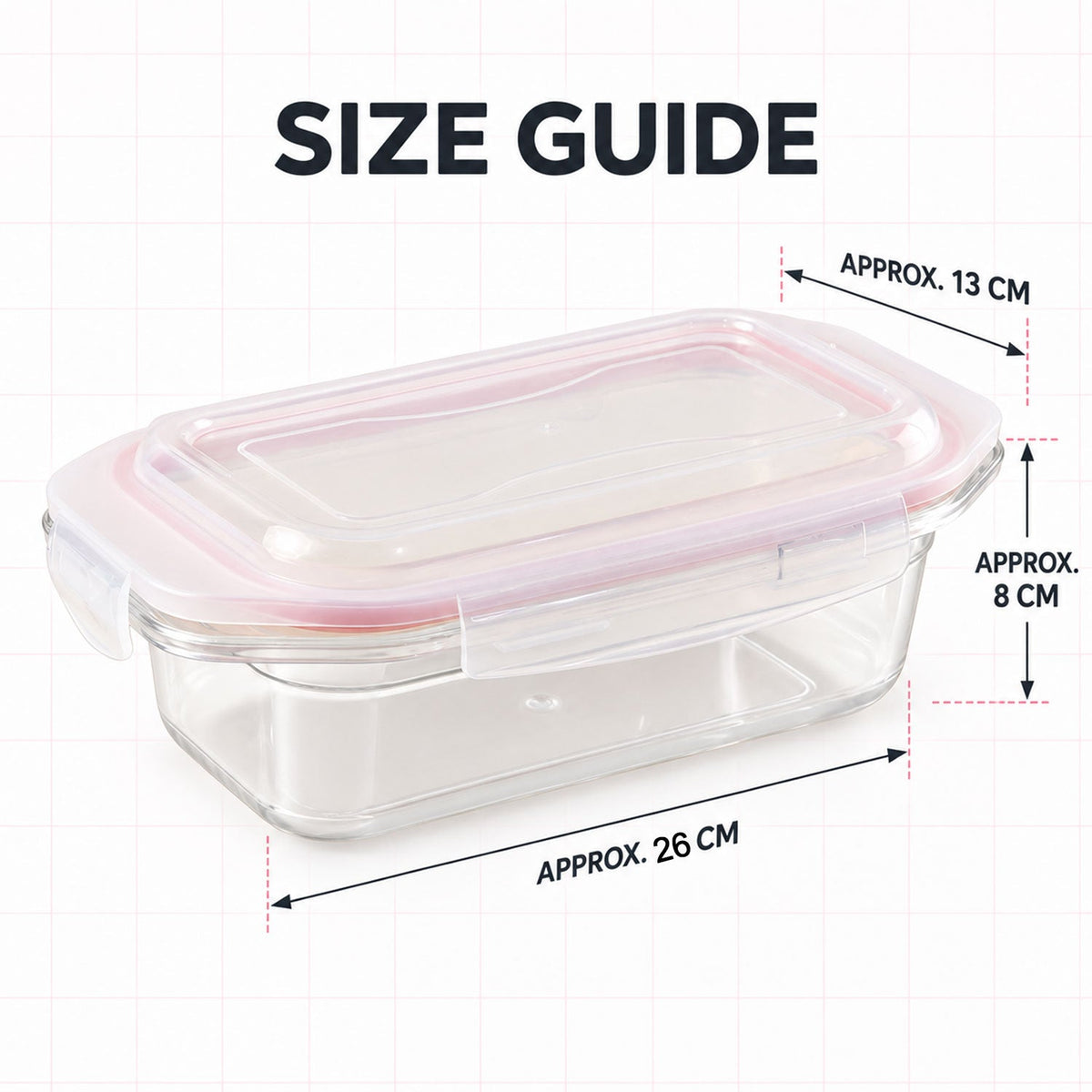 Wukusy 1200ml plastic airtight food storage container with clip lock lid for kitchen organization and freshness.