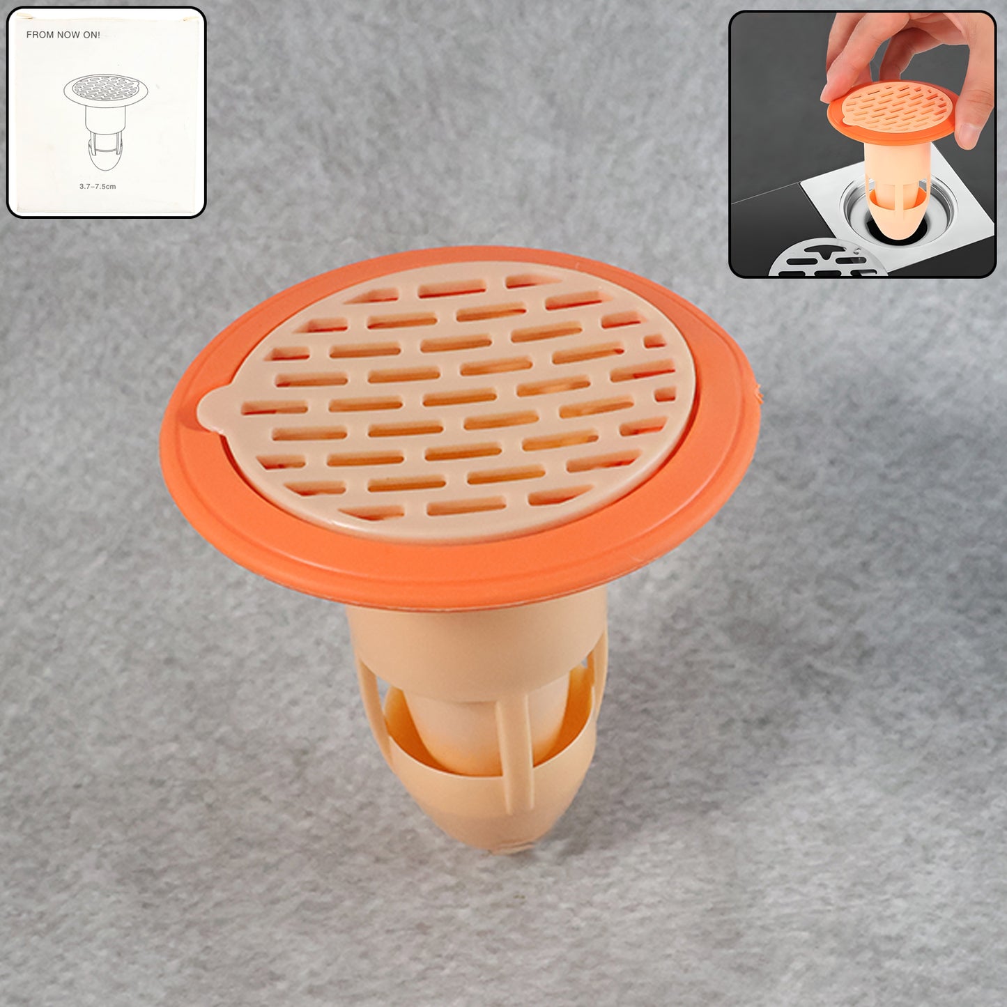 Bathroom  Kitchen Plastic Drain Strainer (1 Pc)