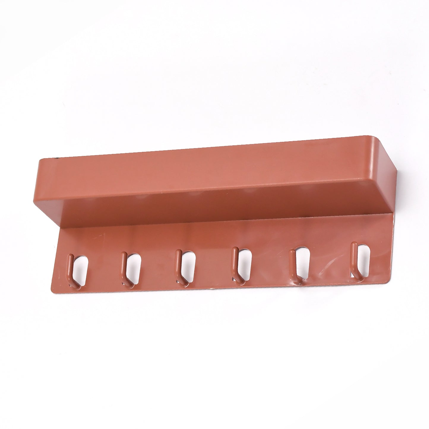 Wukusy 4612 key holder stand with six hooks, designed for home and bathroom organization, made of durable materials.