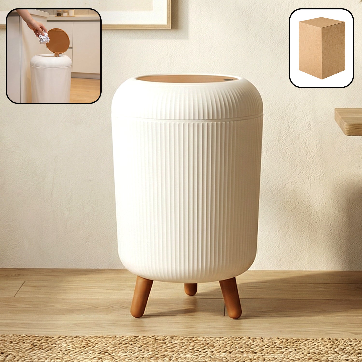 Premium Stylish Mini Dustbin (22x30 Cm 1 Pc)