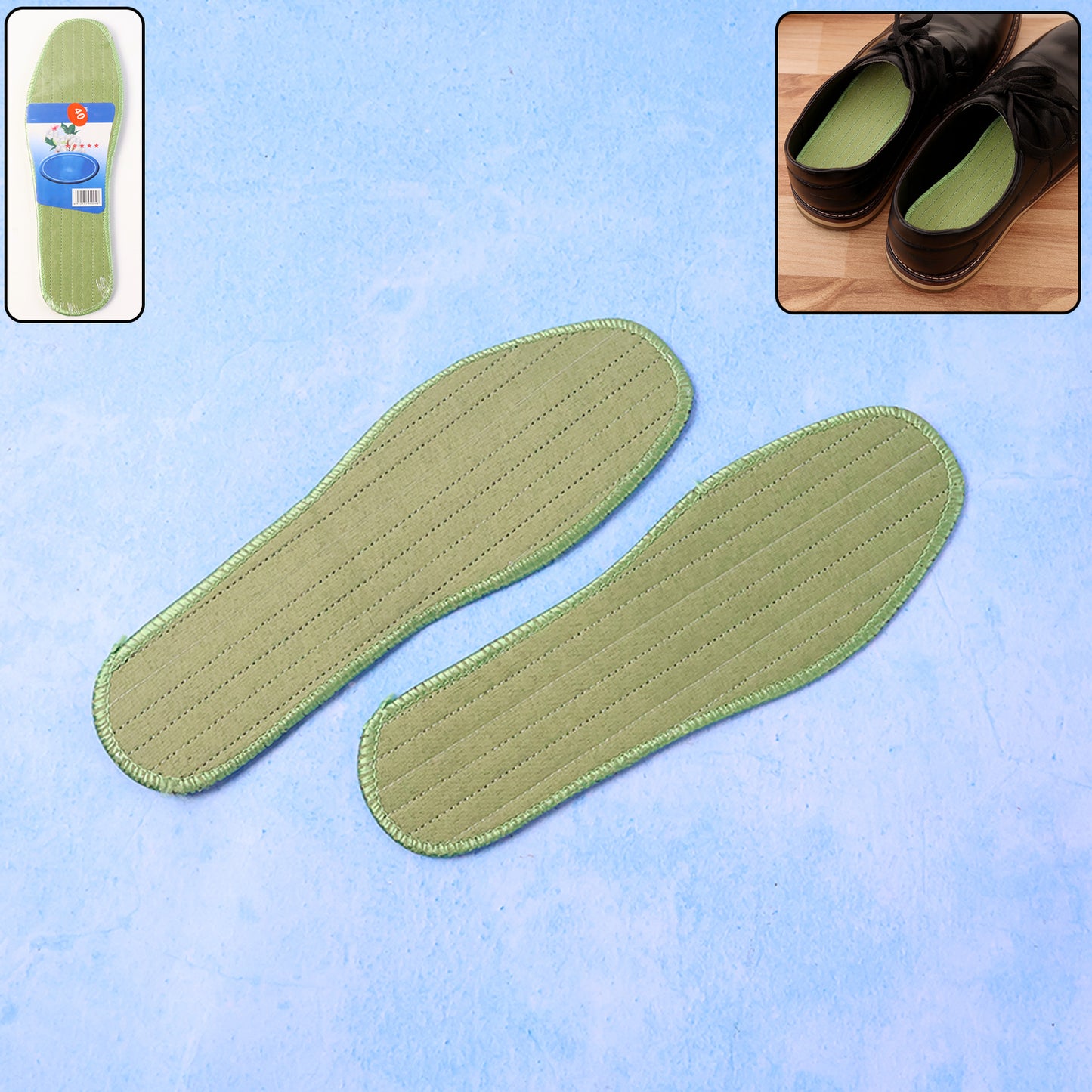 Premium Comfort Shoe Insoles For Daily Foot Support Size 40 (1 Pair  Mix Design)