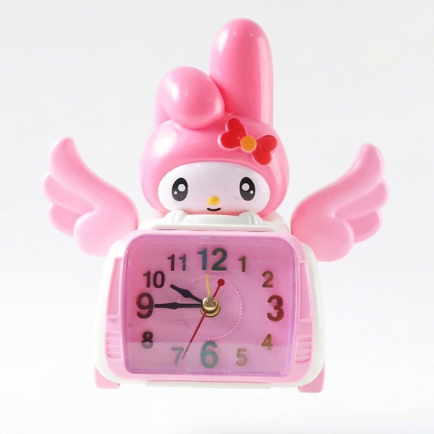 Cute Cartoon Bunny Car Style Pink Table Alarm Clock (1 Pc)