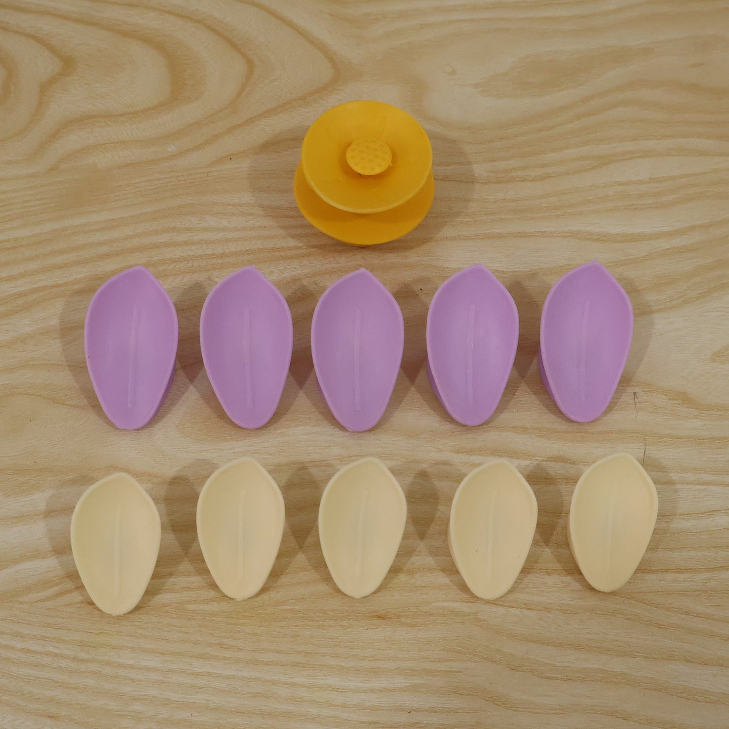 Double Layer Plastic Flower Food Bag Sealing Clips For Kitchen Storage (10 Pcs)