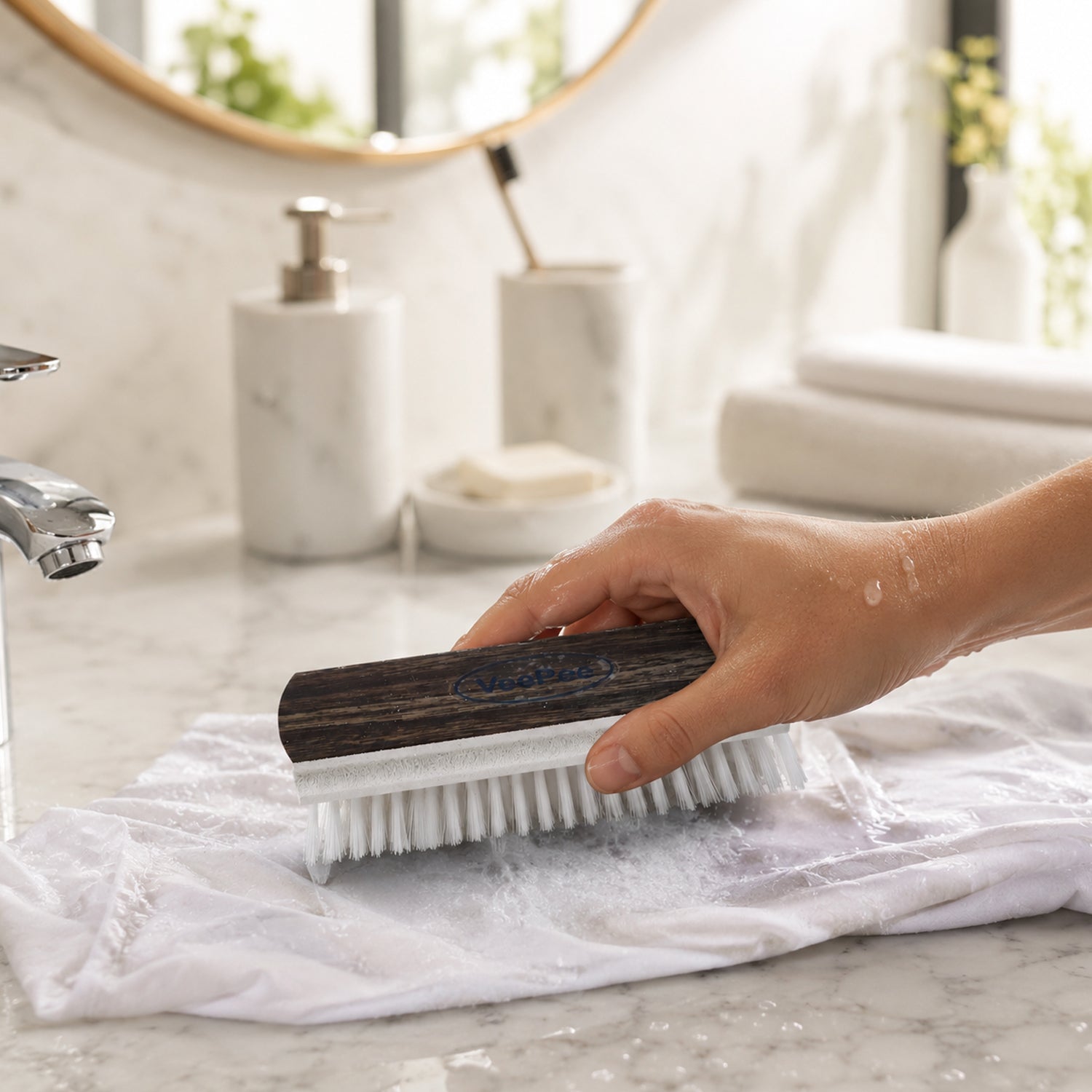 Veepee Hard Golden Cloth Wash Brush (1 Pc)