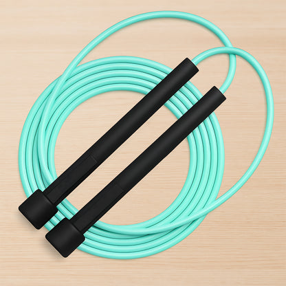 Wukusy high-speed skipping rope with foam padded handles for effective cardio workouts and easy grip.