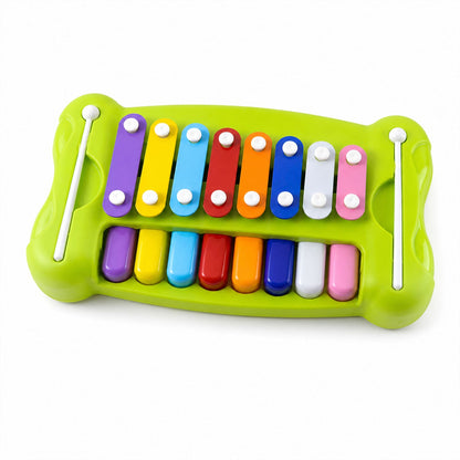 Kids Piano Xylophone Musical Toy With Keyboard And Mallets For Creative Learning