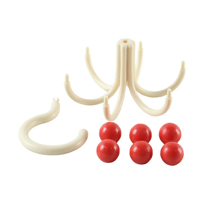 360 Degree Rotating Multi Arm Hanger Hook For Wardrobe Storage And Bags (1 Pc)