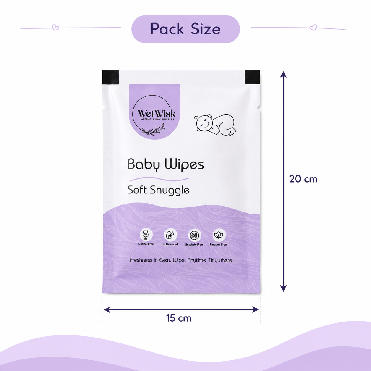 Soft Snuggles Baby Wet Wipes Gentle Soft Cleansing For Babies Kids (1 Pc)