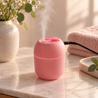 Usb Mini Cool Mist Air Humidifier With Led Night Light  Usb Cable (1 Pc)