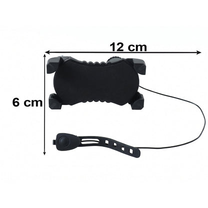 Plastic Bicycle Phone Holder With Handlebar Mount For Secure Mobile Use With Horn (1 Pc)