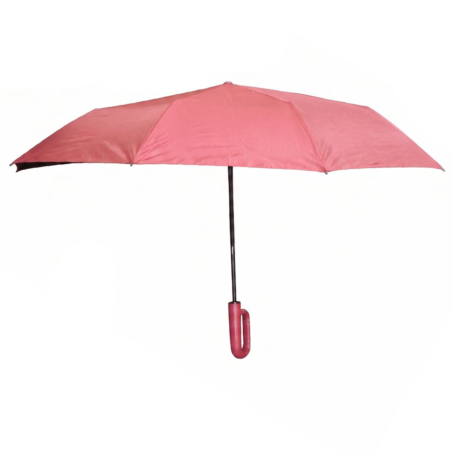 Wukusy portable windproof travel umbrella, compact and durable, open to show waterproof canopy ideal for rain and sun protection.