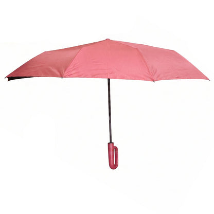 Wukusy portable windproof travel umbrella, compact and durable, open to show waterproof canopy ideal for rain and sun protection.