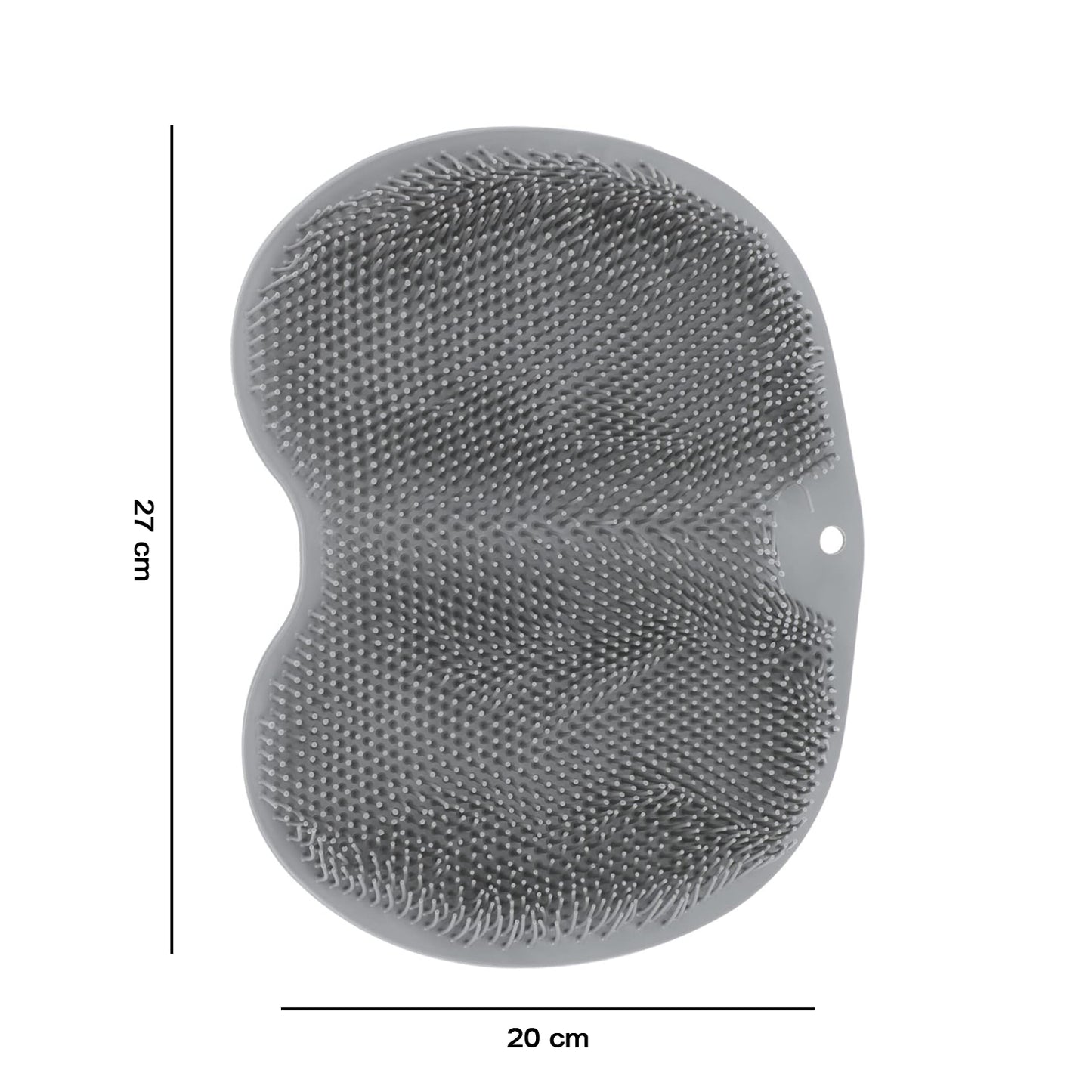 Silicone Bathroom Foot Cleaning Scrubber Mat (1 Pc 27x20 Cm)