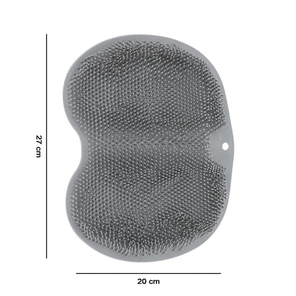 Silicone Bathroom Foot Cleaning Scrubber Mat (1 Pc 27x20 Cm)